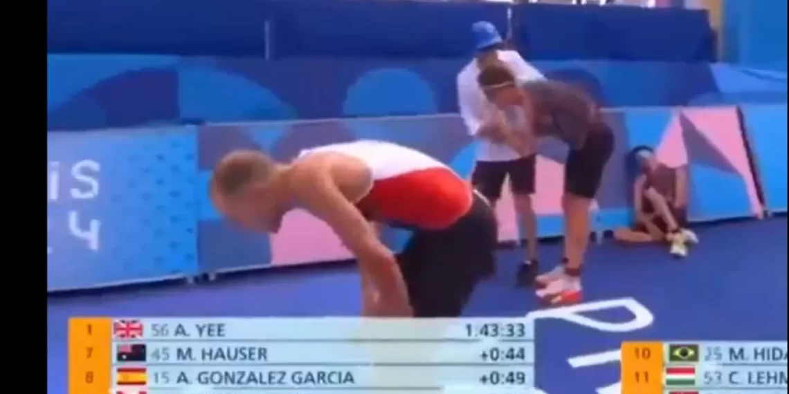 Atleta vomitó 10 veces en los Juegos Olímpicos tras competir en el río Sena