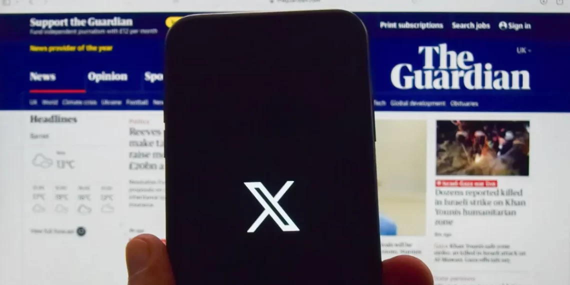 El Diario Británico The Guardian abandona x: Dejarán de publicar contenidos