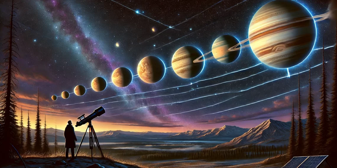 Un espectáculo astronómico único: la gran alineación planetaria de 2025