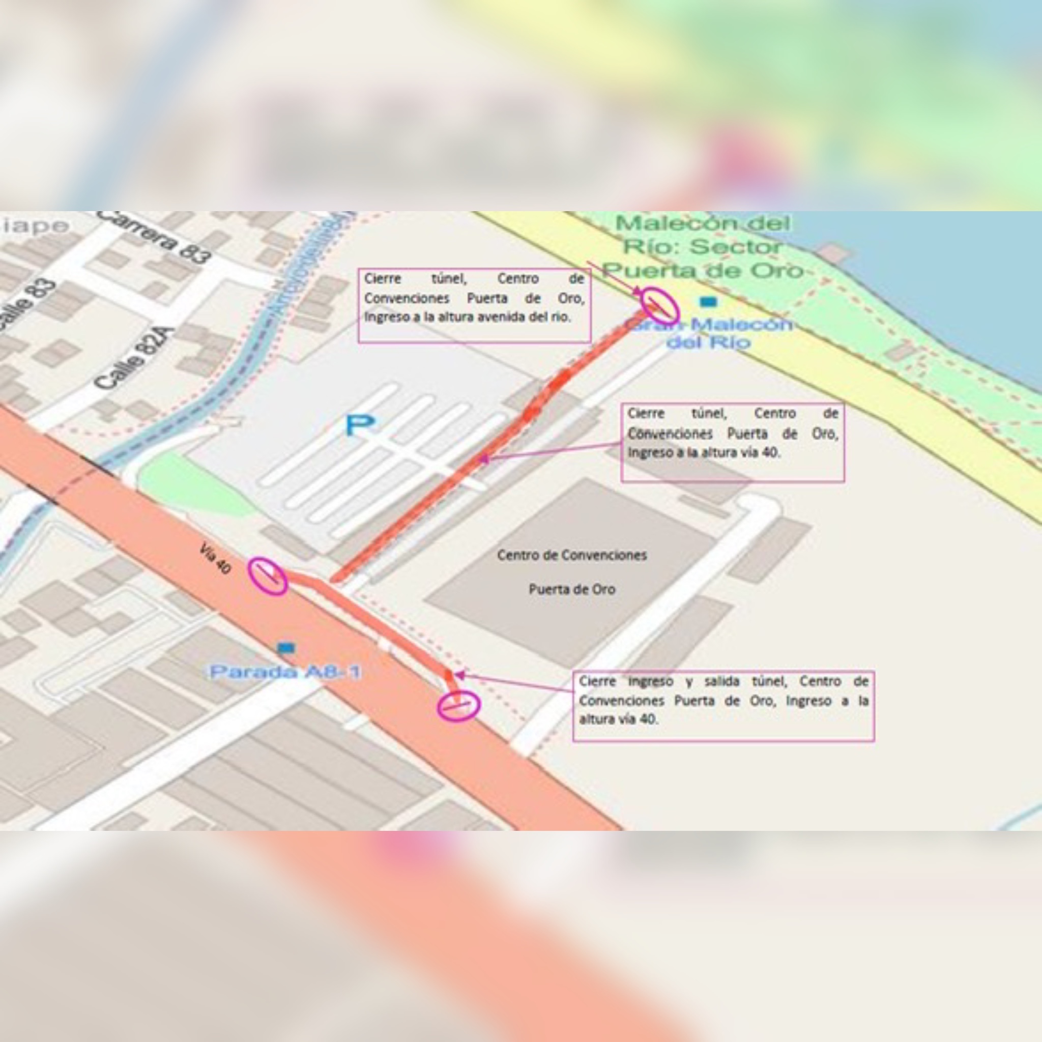 Barranquilla se mueve con el giro de Rigo: estos son los cierres viales