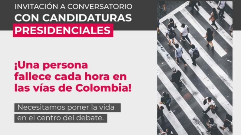 Candidaturas presidenciales son invitadas a conversatorio sobre seguridad vial y protección de la vida en las vías colombianas