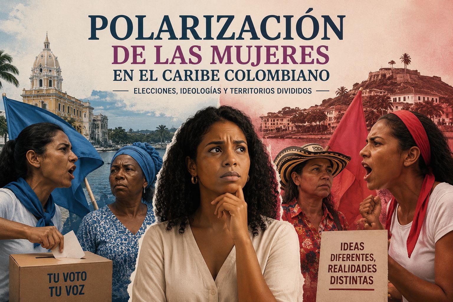 Entre el mar y la grieta: las mujeres de la Costa Caribe colombiana en la vorágine de la polarización