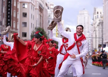 Barranquilla se tomó la Gran Vía de Madrid para invitar a turistas a que vengan a la ciudad y vivan el Carnaval